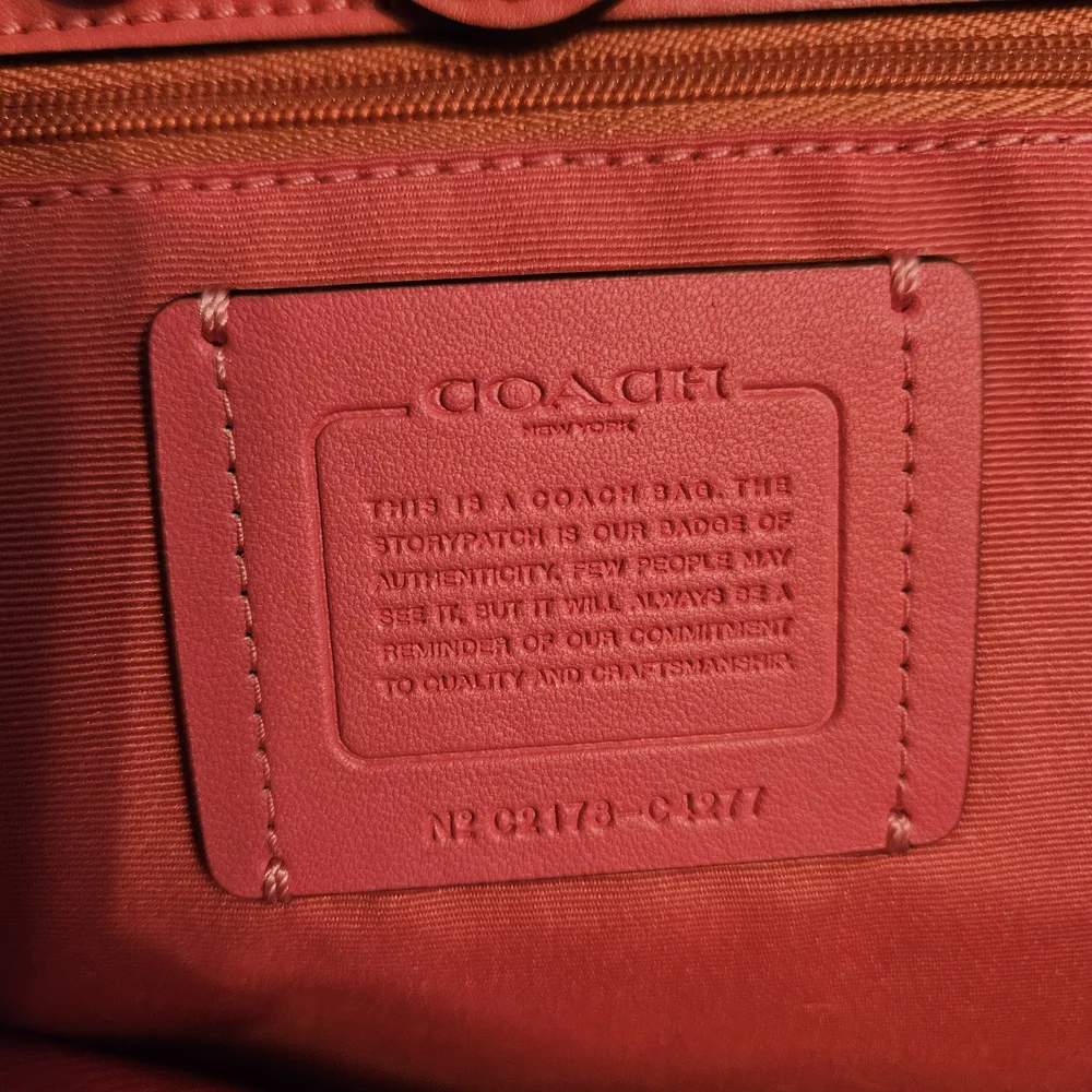 Coach City Tote White and Pink Popsicle Tote Bag - Picture 7 of 13